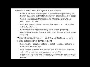 Theories of Delinquency