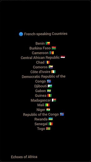 🌏 Official Languages Of African Countries