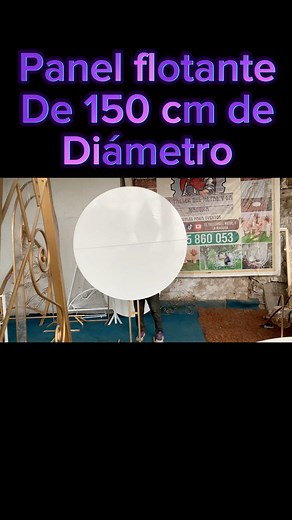 Panel circular para decoración de eventos | El taller del metal y la madera