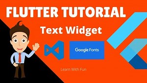 Text Widget in Flutter and import custom font | Flutter Tutorial 2021 - EroFound