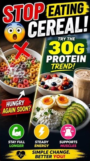 Stop Eating This for Breakfast! Try the 30g Protein Trend Instead 🍳 #breakfast #food #diet