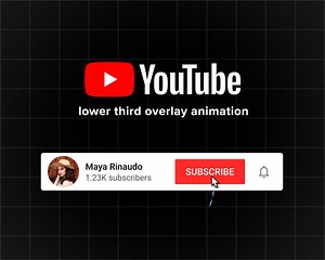 Custom Animated Youtube Subscribe Button Overlay for Intro Videos - Etsy