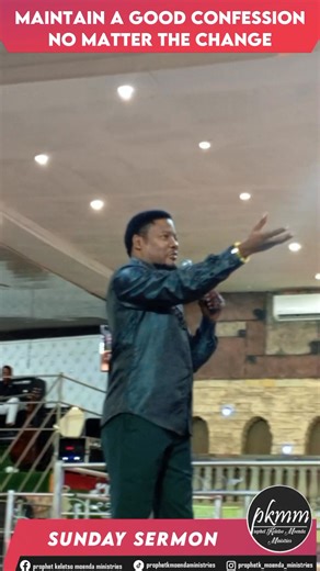 6K views · 598 reactions | “Maintain a good confession no matter the change!” - Prophet Keletso Moenda #Monday_Motivation  | Prophet Keletso Moenda Ministries | Facebook