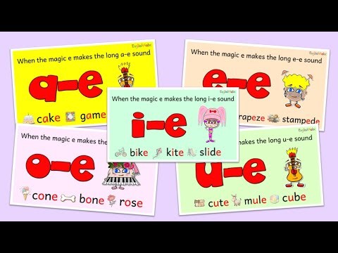 Magic E Long Vowels — Learn Ā Ē Ī Ō Ū! | Silent E Phonics for Kids