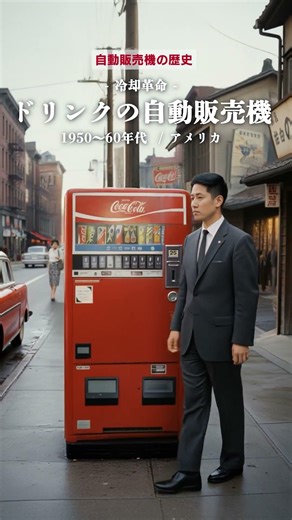 【自動販売機】の進化の歴史