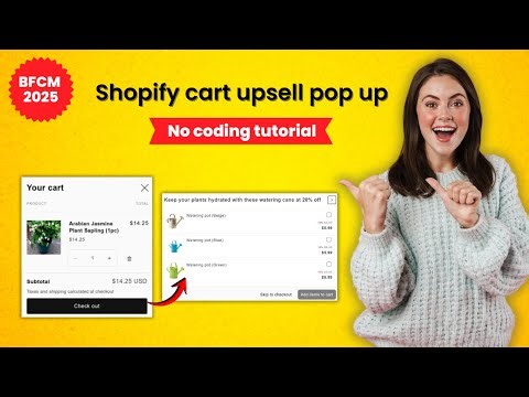 Complete guide to Shopify IN CART UPSELL pop up before checkout? | In less than 5 minutes