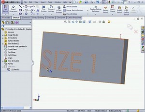 solidworks 2010 Tutorials Sketch Text