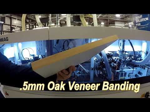 HOMAG S-200 FC AUTO edge bander demonstration