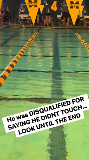 Sooooo..my baby had a DQ (Disqualified) on his paper for breaststroke. Swimming is a very technical sport and the officials look to make sure every exact stroke is right and that they TOUCH WITH TWO HANDS…now look at Kashton touch at the end. I questioned the DQ BC I watched to make sure he did it all right and he did. He did a great job. The kid before him in his lane was #Disqualified bc I seen the official throw his hand up. But not for Kashton!! And you hear me saying Good. Bc we been workin