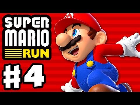 Super Mario Run - Gameplay Walkthrough Part 4 - World 4! All Pink Coins! Toad Rally! (iOS)