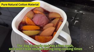 20 Pcs Muslin Bags with Drawstring, Reusable Tea Bags, Spice Bags for Cooking Soup/Herb/Loose Leaf Tea, Natural Cotton Small Cheese Cloth Bag for Straining, Sachet Bags Empty, 4 X 3 Inches