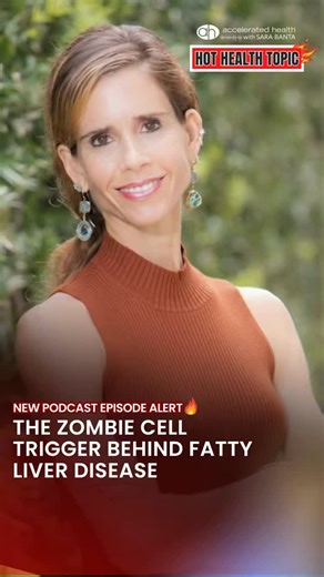 AHP w Sara Banta on Instagram: "Fatty liver… but you don’t drink? What if the real hidden driver isn’t what you’re eating — but what’s living inside your liver? In this 🔥 must-watch episode of Accelerated Health with Sara Banta, I uncover a shocking root cause of fatty liver disease most doctors never mention: zombie cells 🧟‍♂️ These damaged, inflammatory cells quietly build up in your liver, triggering: ⚠️ Chronic inflammation ⚠️ Metabolic dysfunction ⚠️ Stubborn fat that won’t budge And the 