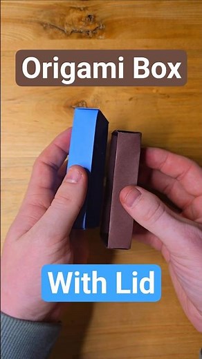 EASIEST ORIGAMI BOX WITH LID RECTANGULAR BOX STEP BY STEP TUTORIAL