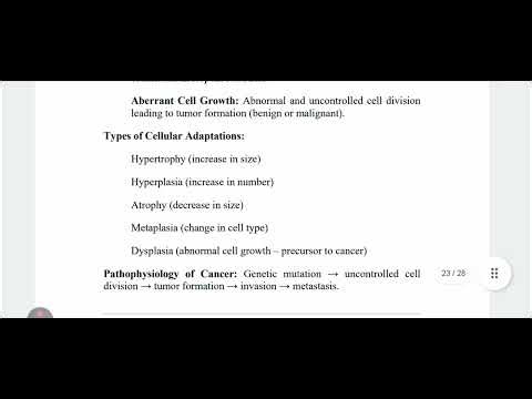 Cellular Adaptation And aberrant cell growth/ Tumors / Benign tumor and malignant tumor
