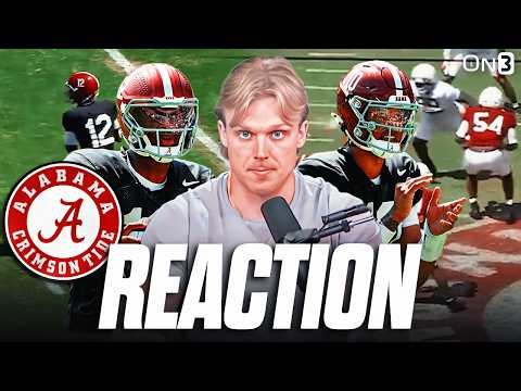 Alabama Spring Game REACTION | QB Battle LATEST