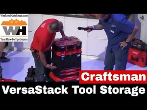 #Craftsman VersaStack Wheeled Tool Storage Kit with Radio and Charger| Weekend Handyman