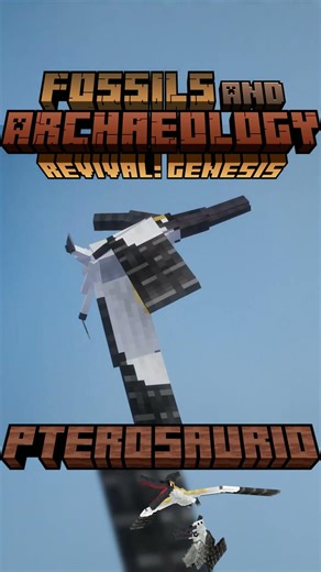 ¡Pterosaurio! - Fossils and Archaeology 1.20.1 - Mob Showcase #minecraft #modreview