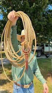 How Rawhide Ropes or “Reatas” are made~ #roping #ranchroping