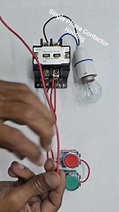 Single phase contactor holding connection #unnaoelectric #diy #electrical #electrician | Unnao Electric