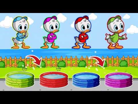 The Ultimate OCD Challenge 🎨🧠 Sorting the Mismatched Color Pools! | Mickey Mouse Animation