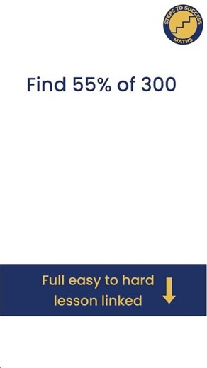 Quick way to find 55 percent | GCSE Maths