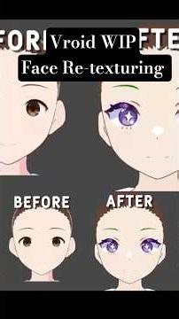 Face Re-texturing | Vroid WIP 1