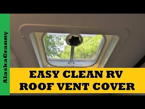 How To Clean RV Trailer Roof Vent Screen...Easy Clean RV Trailer Roof Vents Screens...Jayco Trailer