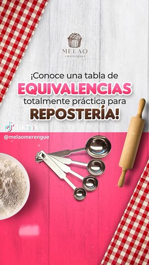 Equivalencias de Cucharadas y Gramos en Repostería