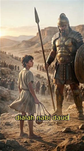 The Giant Goliath Fell! The True Story of Prophet Dawud Defeating the Giant with One Stone! #isla...
