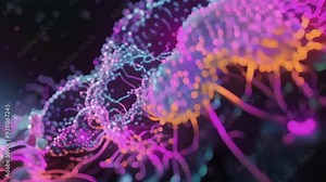 A realtime imaging of a cell membrane receptor undergoing conformational changes upon ligand binding promoting the recruitment and activation of intracellular messengers.