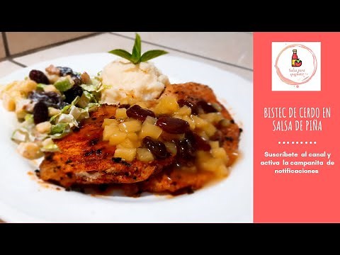 Bistec de cerdo en salsa de piña | Una exquisita opción para navidad
