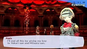 Persona 3 FES The Answer Boss Junpei and Koromaru Colosseo Purgatorio