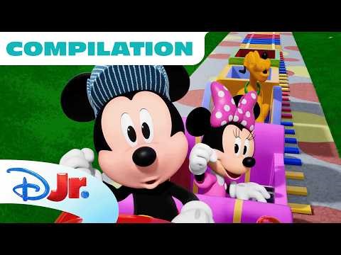 Disney Jr. "Let's Play with Trains" Compilation!🚂 | Mickey, Spidey, Bluey & More! | ‪@disneyjr‬