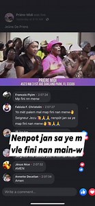 11K views · 349 reactions | Nenpot jan sa ye m vle fini nan main-w franchman map ankourajew pa rete lakay vin lage kòw nan jèn lan || Pataje l beni yon lot moun tou | Prière-Midi | Facebook