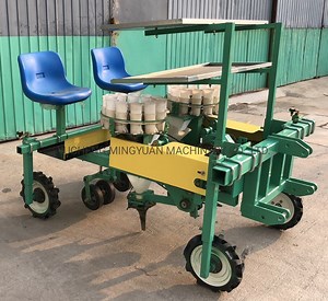 [Hot Item] 2 Row Vegetable Seeding Transplanter Automatic Vegetable Seedling Transplanting Machine