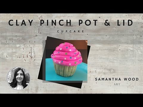 Clay Cupcake (using pinch pot and coil construction)