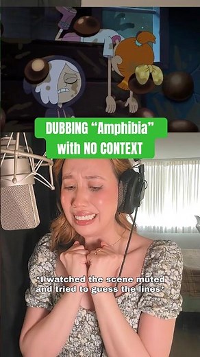 Dubbing Amphibia with NO CONTEXT 🐸😳🎙️#amphibia