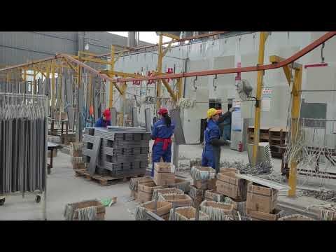 Preparation before spraying of mobile metal dense frame, and related process inspection