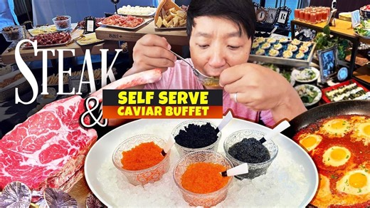 All You Can Eat Steak & Caviar?! Inside San Francisco’s Hidden Buffet Gem!