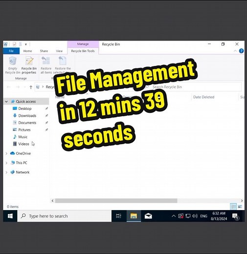 Working with Files and Folders in Windows 10
