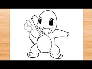 How to draw Charmander from Pokemon