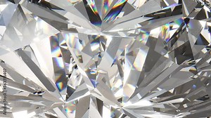 Beautiful sparkling diamond. Rotating, looping animation, 4k Stock Video