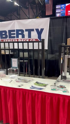 Just in case you didn’t make it, here was our booth at the Red River Home and Garden Show at the Fargodome. We had the opportunity to visit with a lot of great people over the weekend! | Liberty Fence & Deck Co.