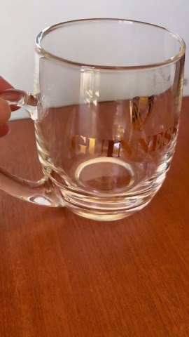 Vintage Guinness Half Pint Handled Glass Tankard: 1960s Home Bar Harp Logo - Etsy UK