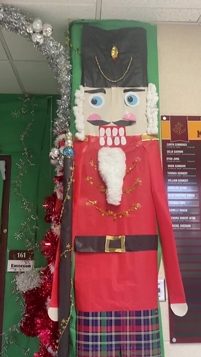 #christmas #christmasdecor #christmastime #nutcracker #doordecorating #doordecoratingcontest #decorating