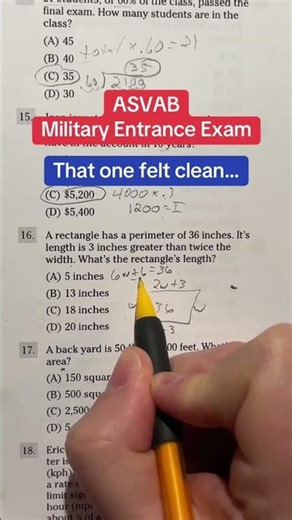 ASVAB Math AFQT AR Solutions 16