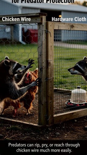 Chicken Wire vs Hardware Cloth for Predator Protection