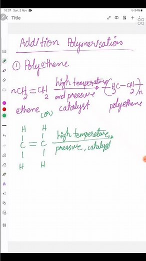 Addition Polymerisation