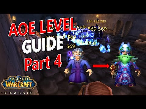 WoW Classic - How to AOE Level a Mage FAST! Alliance 32-36