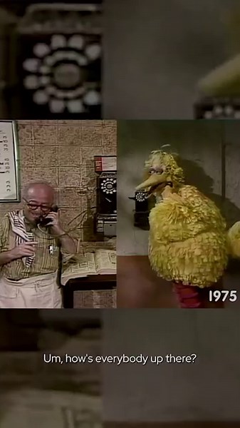 Big Bird Calls Home to Mr. Hooper | Sesame Street 1975